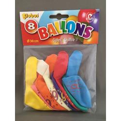 9 jaar ballonnen 8 stuks