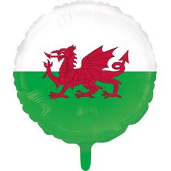 Folieballon 45cm vlag Wales