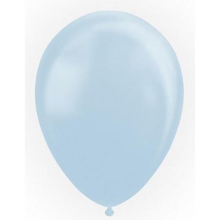 Globos Ballonen 30,5 Cm Latex Lichtblauw Parelmoer 25 Stuks
