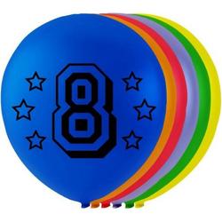 Globos Ballonnen Cijfer 8 Latex 80 Cm 8 Stuks