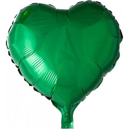 Globos Folieballon Hartvorm 45 Cm Groen