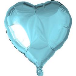 Globos Folieballon Hartvorm 45 Cm Lichtblauw