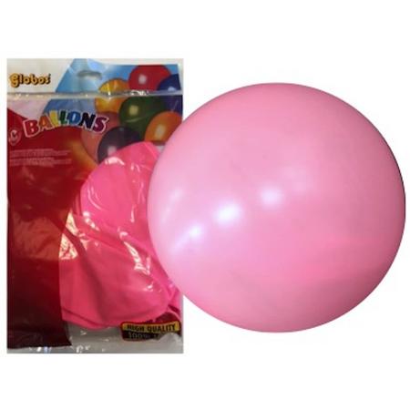 Megaballonnen 90 cm lichtroze 6 stuks