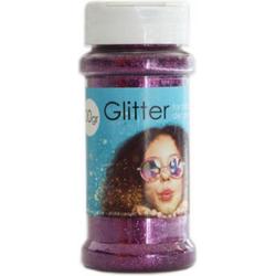 glitter 100 gram kunststof paars