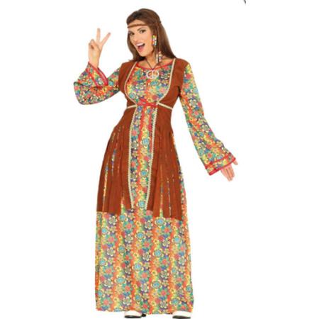 Dames kostuum - Hippie jurk lang - mt L