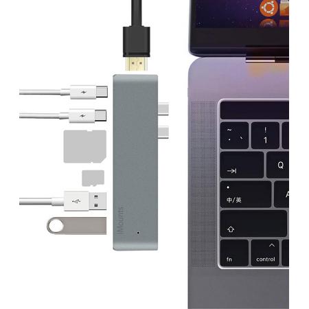 iMounts USB-C adapter hub - HDMI, USB geschikt voor Macbook