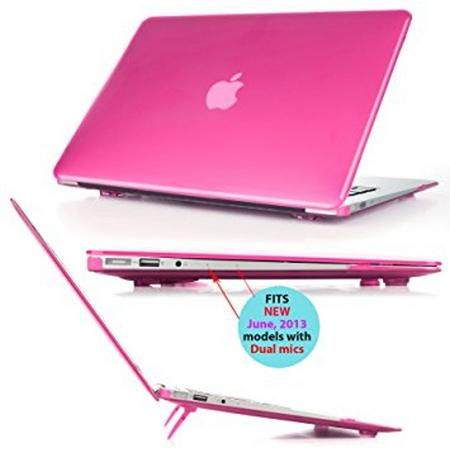Ice-Satin Case Cover Hard Shell Apple MacBook Air 11.6 inch - Pink