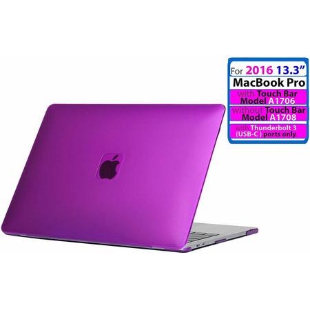 Ice-Satin Hard Shell Cover for (2016) Apple Macbook Pro 13 inch (Without Touch Bar) A1706 / A1708 - Paars