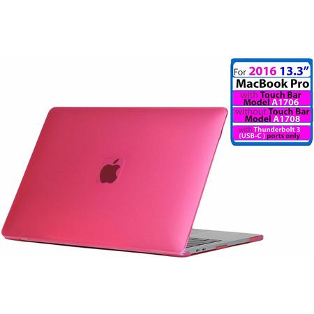 Ice-Satin Hard Shell Cover for (2016) Apple Macbook Pro 13 inch (Without Touch Bar) A1706 / A1708 - Pink