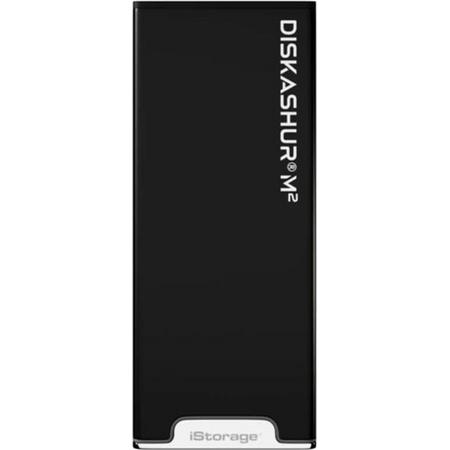 iStorage diskAshur M2 - externe harde schijf - M2 SSD - 120 GB - USB - 256-bit - Zwart