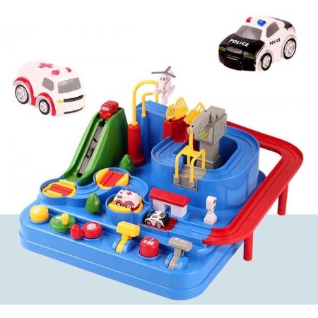 Interactieve Speelgoed Autobaan – Speelgoed Jongens – Speelgoed Meisjes – Racebaan – Speelgoed Auto Politie & Ambulance