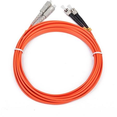 iggual IGG311479 5m 2x ST 2x SC Oranje Glasvezel kabel