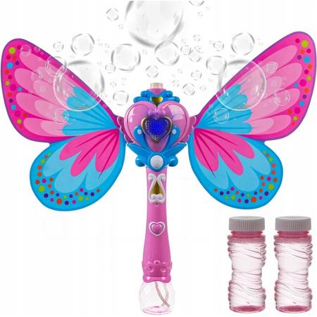 Ilso bellenblaas vlinder - bubble machine - verlichting - muziek - toverstaf - inclusief batterijen