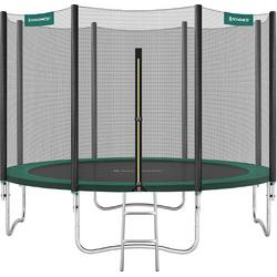 Trampoline Doda PRO - 366 cm - Met veiligheidsnet & ladder - Groen - Rond - Tuin - tot 150 kg belasting