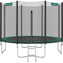 trampoline met veiligheidsnet - tuintrampoline - 366 cm - ronde trampoline - met veiligheidsnet - met ladder - Zwart Groen