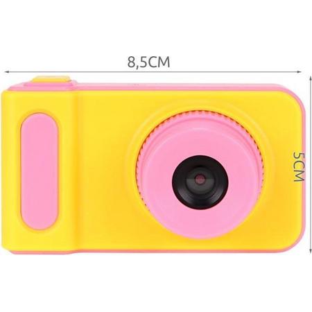 Mini Digitale Camera voor Kinderen - oplaadbaar 2 inch LCD-Scherm Geschenkspeelgoed voor Jongens en Meisjes Roze / Geel