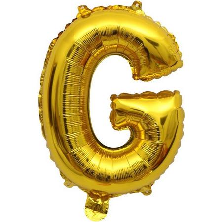 Folieballon / Letterballon Goud  - Letter G - 41cm