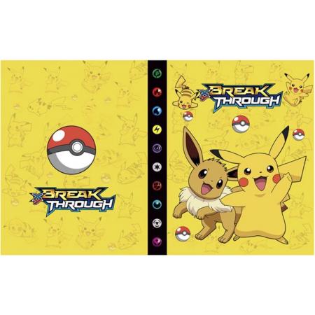 Pokemon verzamelmap - Pokémon verzamelmap - 240 kaarten  - pokemon - verzamelmap - A5 formaat  - cadeau - geel Pikachu