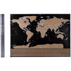 Wereldkaart Scratch map - 60 x 83 cm - Hoge Kwaliteit - Met Opberg Koker - ixen