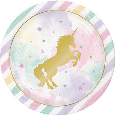 Unicorn pastel borden