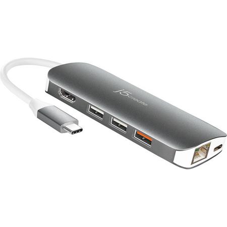 USB Type-c Multi Adapter HDMI /VGA/Ethernet/USB 3.1 SD & MicroSD/PD 3.0