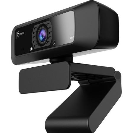 j5create  JVCU100 - Webcam - HD kwaliteit - 360 graden draaibaar - ingebouwde microfoon - thuiswerken - plug and play USB Zwart