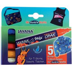 Javana Texi Max 5 Markers Set - Textiel stiften met 2 tot 4 mm brede lijnen