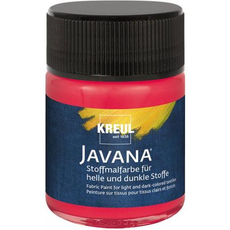 Javana cherry textielverf 50ml – Voor licht en donker gekleurd textiel