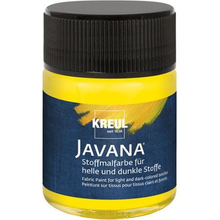 Javana gele textielverf 50ml – Voor licht en donker gekleurd textiel