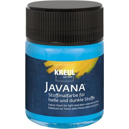 Javana lichtblauwe textielverf 50ml – Voor licht en donker gekleurd textiel