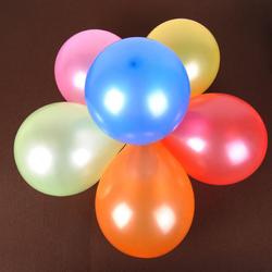 Ballon disc met 8 multi color ballonnen