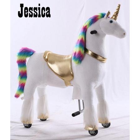 Kids-Horse Animal Riding, rijdend speelgoed unicorn, Rainbow UniCorn 4-9 jaar, Kids-Horse 