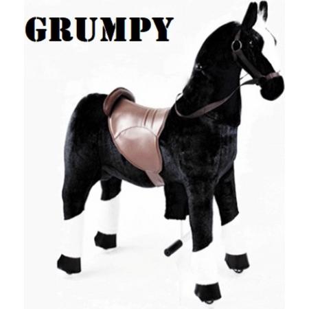 Kids-Horse Rijdend Speelgoed Paard - Grumpy TB-2003S - Zwart