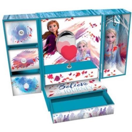 Kids Licensing Sieradenkistje Frozen Meisjes Karton 21 Cm Blauw