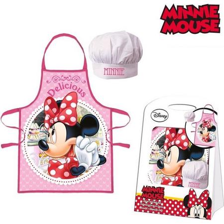 Minnie Mouse kookschort met koksmuts