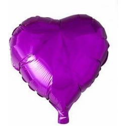 Folie ballon hart Paars 18 inch, kindercrea