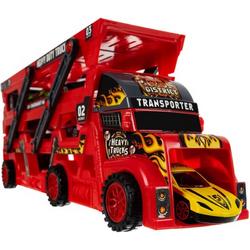 Speelgoed Truck met 6 wagens - Autotransportvoertuig