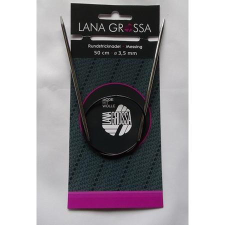 Rondbreinaald Lana Grossa messing 3,5 mm 50 cm