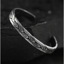 viking armband - gevlochten armband - ruw ijzer kleur - Viking - Accessoires - one sise fits all
