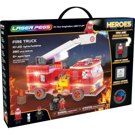 Laser Pegs Brandweerwagen - Constructiespeelgoed