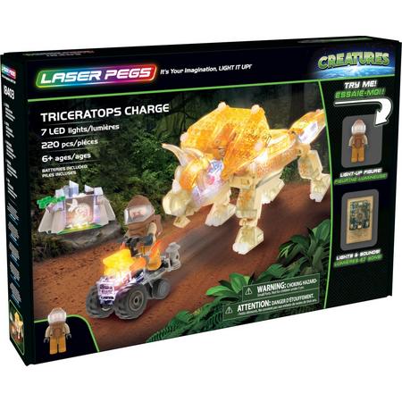 Laser Pegs Creatures Dinosaurus Triceratops - Constructiespeelgoed
