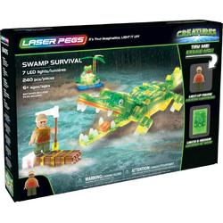 Laser Pegs Creatures Krokodil - Constructiespeelgoed