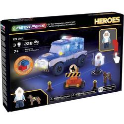Laser Pegs Heroes K9 Unit - bouwset 228 delig incl. licht