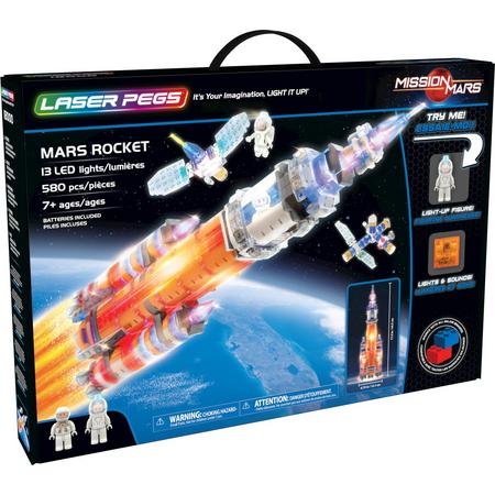 Laser Pegs Mission Mars Raket - Constructiespeelgoed