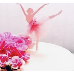 Ballerina danseres taart vlag - cake flags - taartversiering - taart topper - taart decoratie - decoratie topper