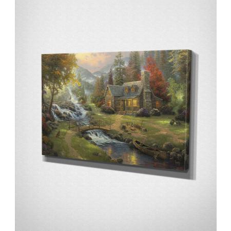 House In The Woods – Painting Canvas