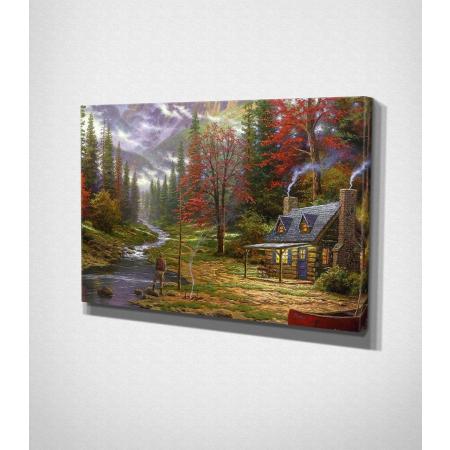 House In The Woods – Painting Canvas