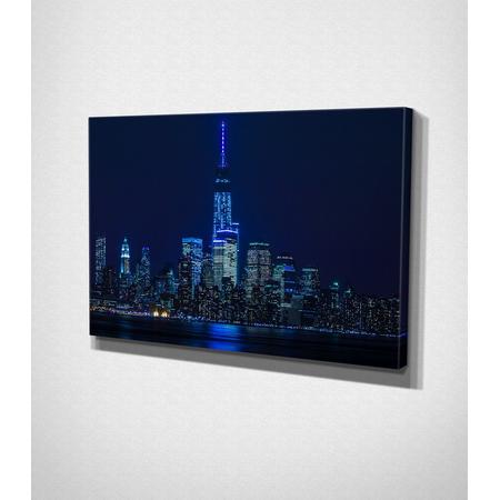 New York City At Night Canvas