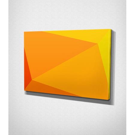 Orange Triangles Canvas