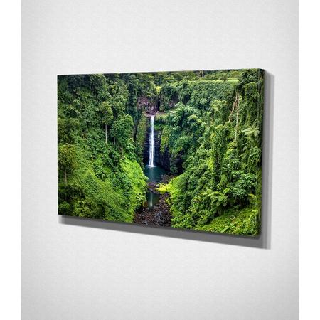Waterfall In Jungle Canvas